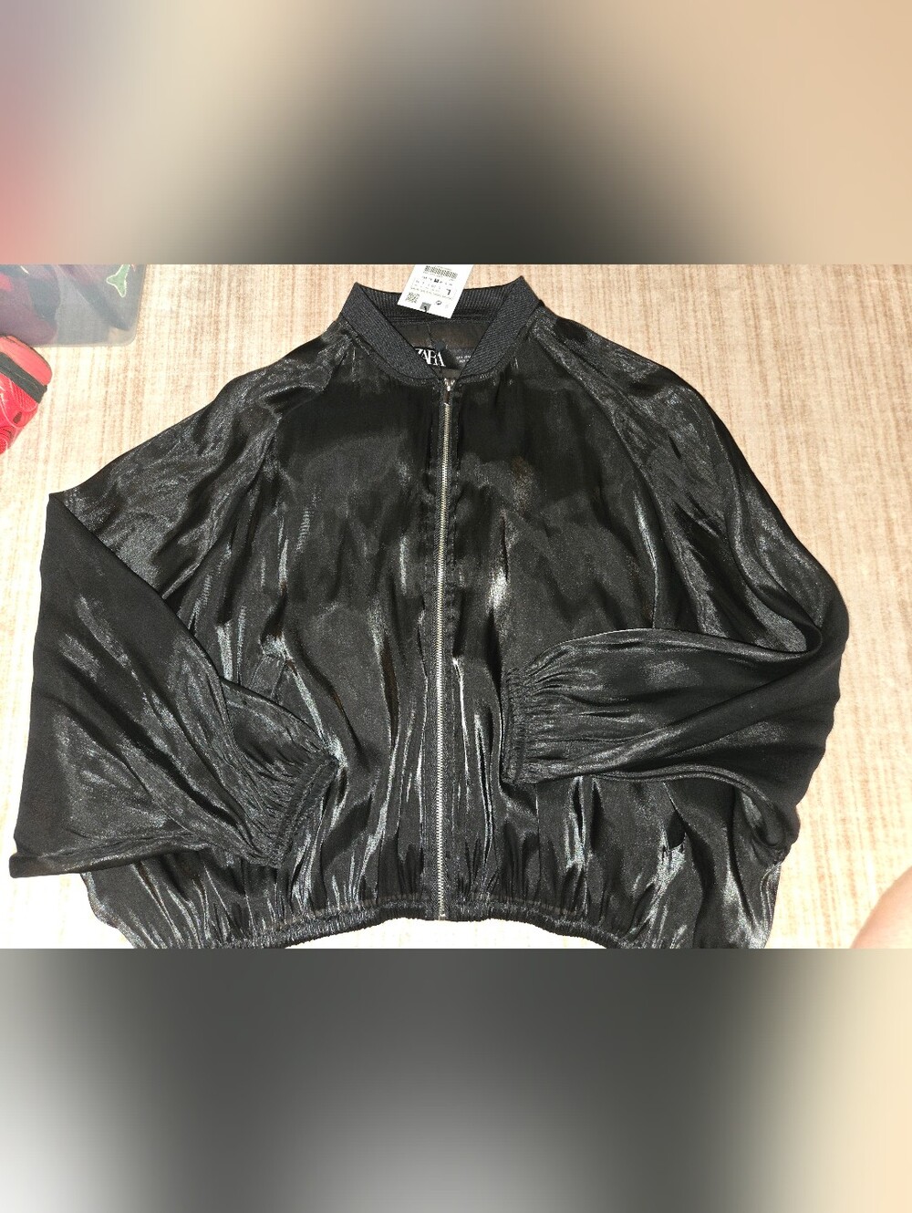 Bnwt Zara Silky Zip-up